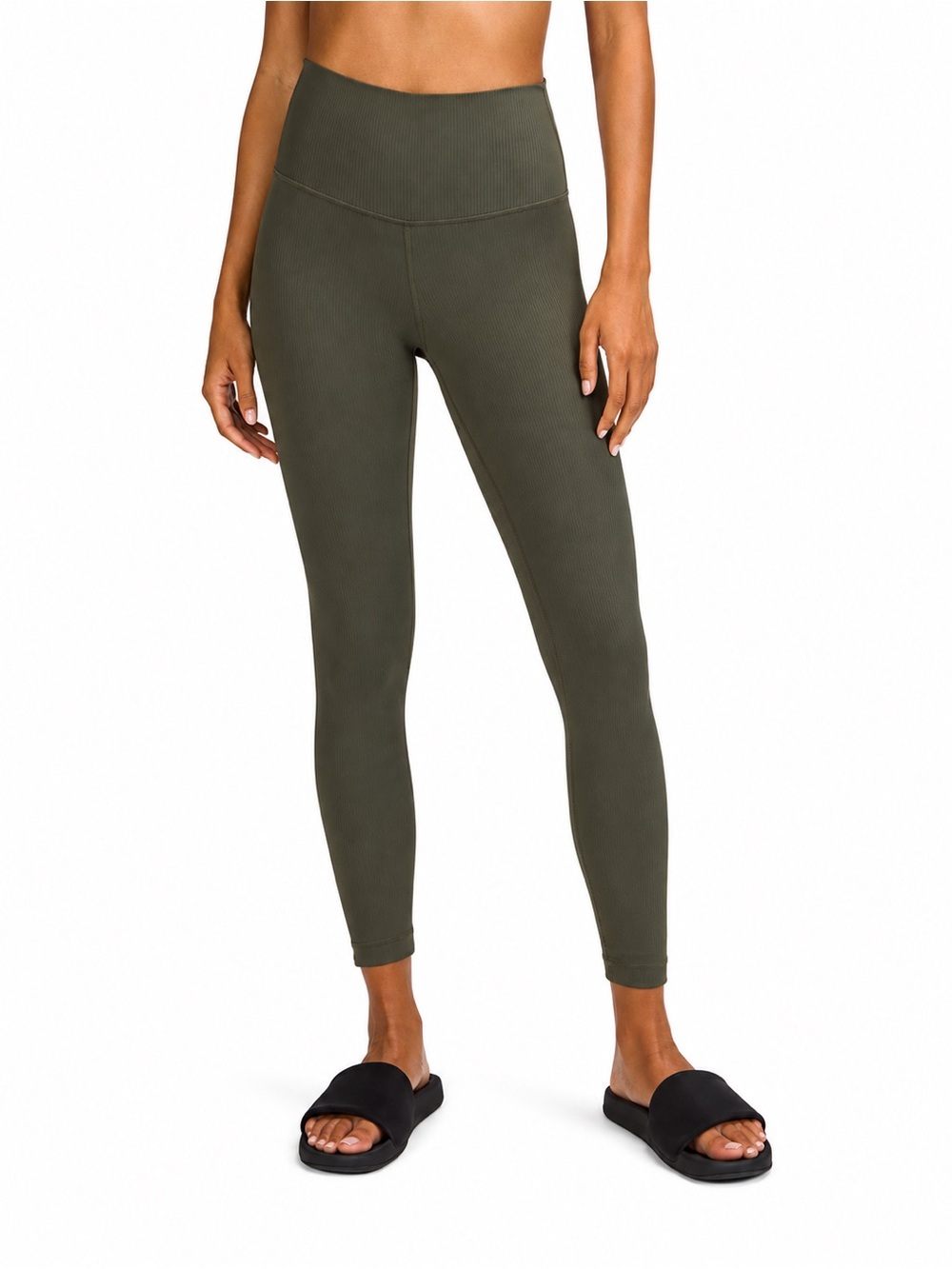 Lululemon Align Ribbed High-Rise Pant 28" 0898 Army Green 0